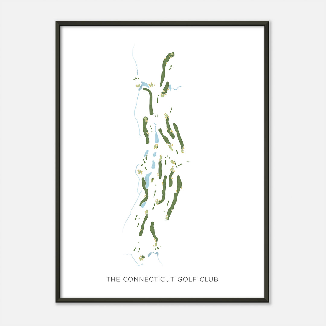 Print of The Connecticut Golf Club Modern Map
