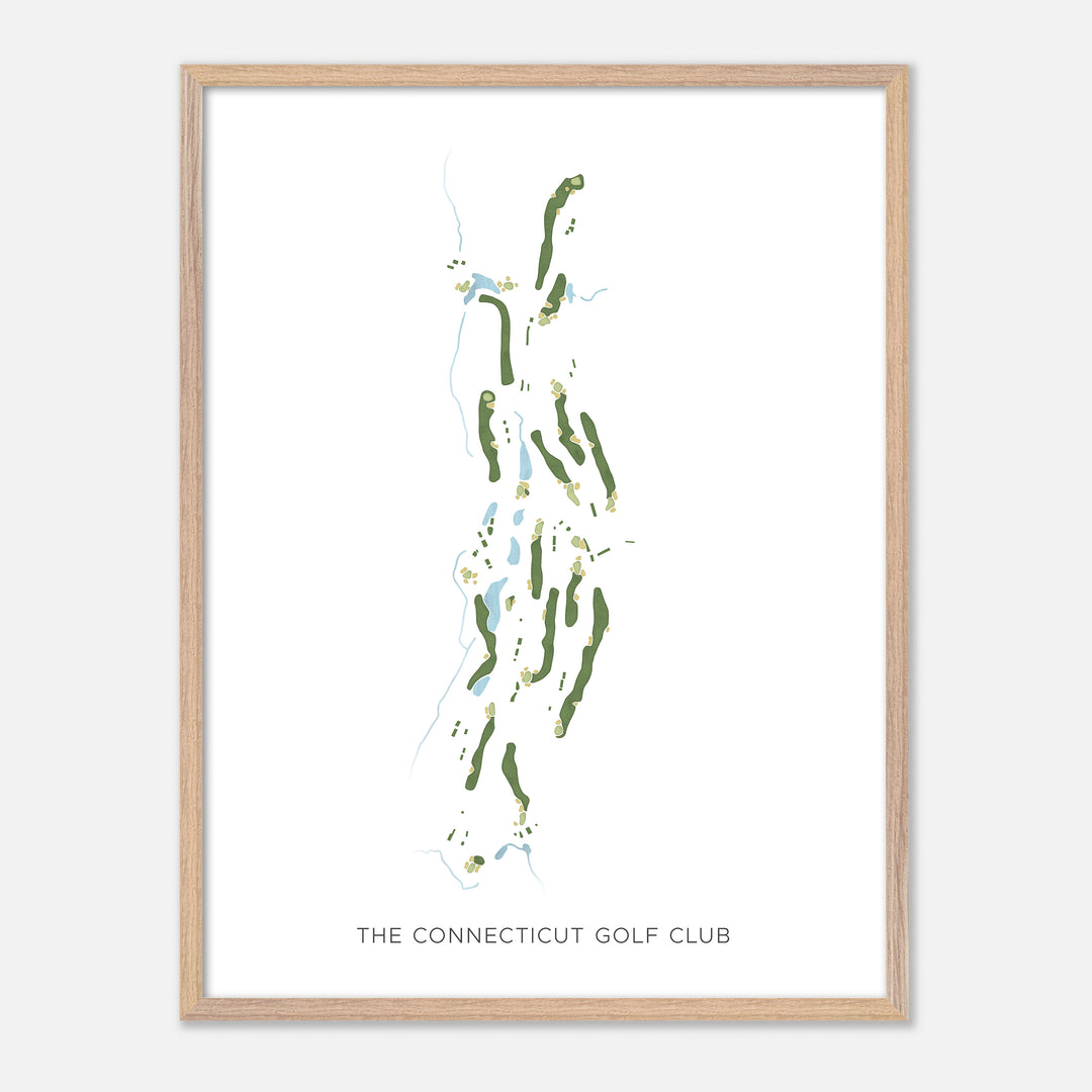 Print of The Connecticut Golf Club Modern Map