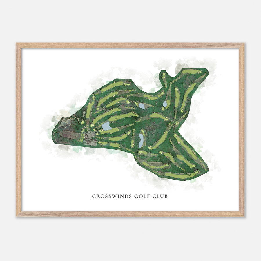 Print of Crosswinds Golf Club Classic Map