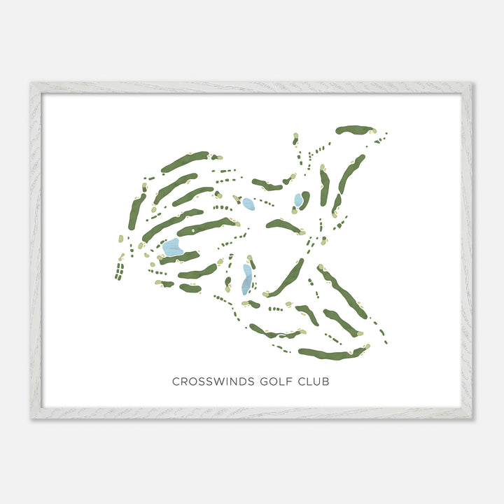 Print of Crosswinds Golf Club Modern Map