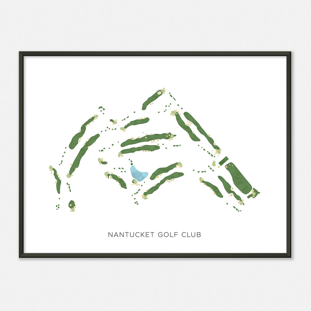Print of Nantucket Golf Club Modern Map