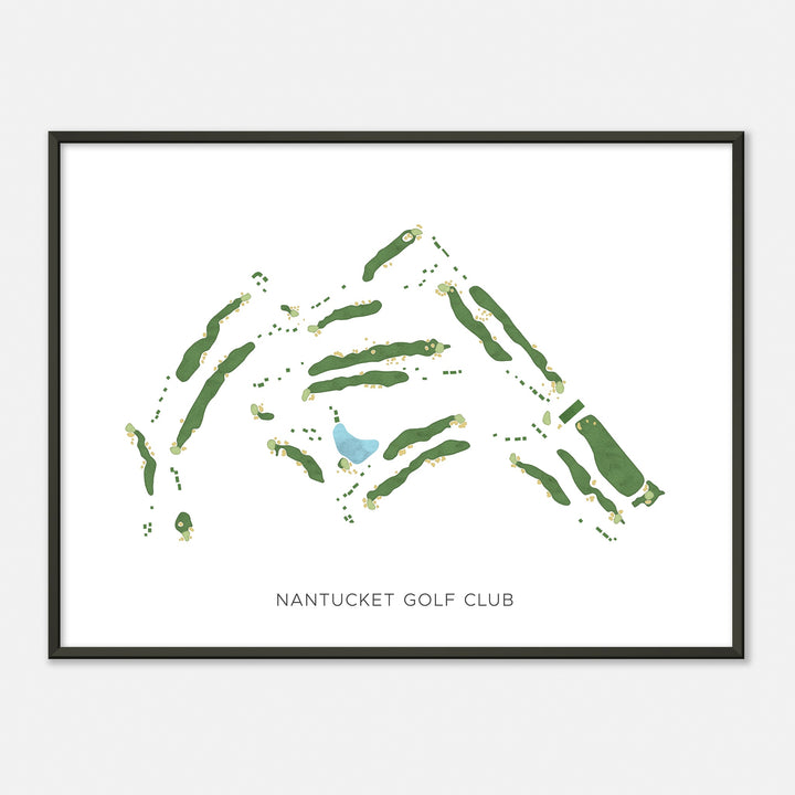 Print of Nantucket Golf Club Modern Map