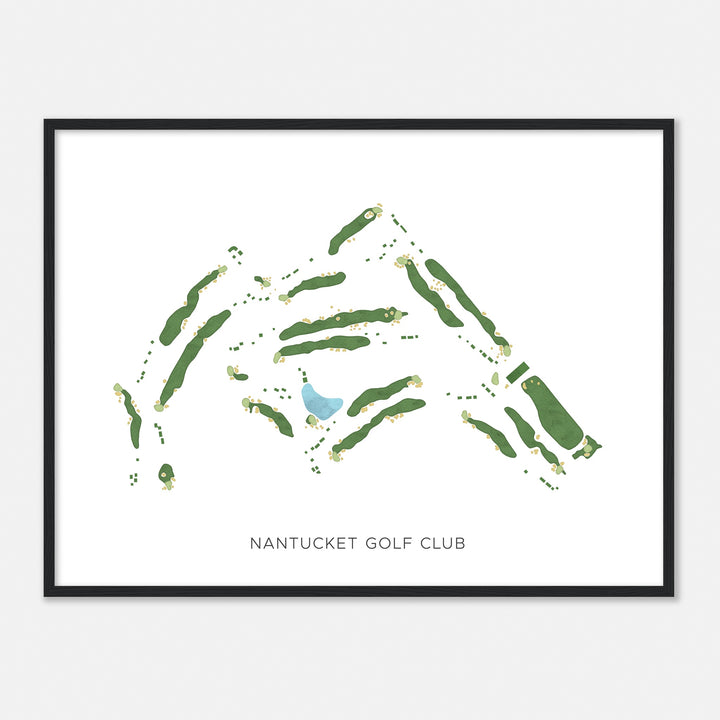 Print of Nantucket Golf Club Modern Map