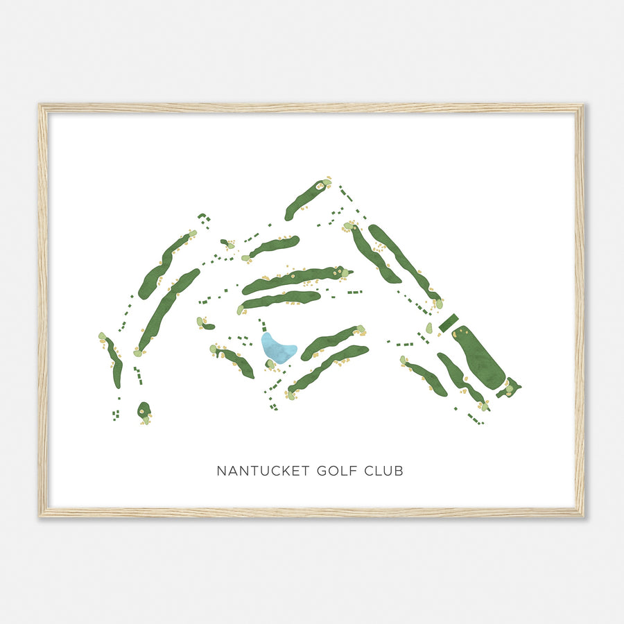 Print of Nantucket Golf Club Modern Map