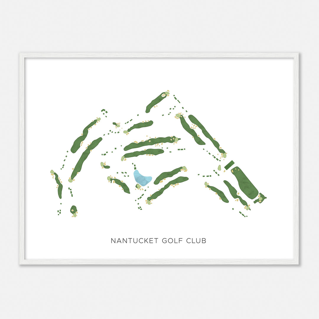 Print of Nantucket Golf Club Modern Map