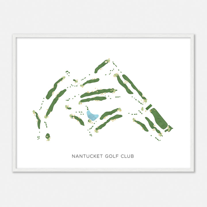 Print of Nantucket Golf Club Modern Map