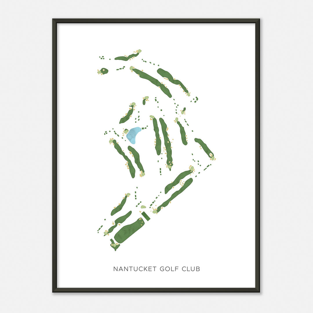 Print of Nantucket Golf Club Modern Map