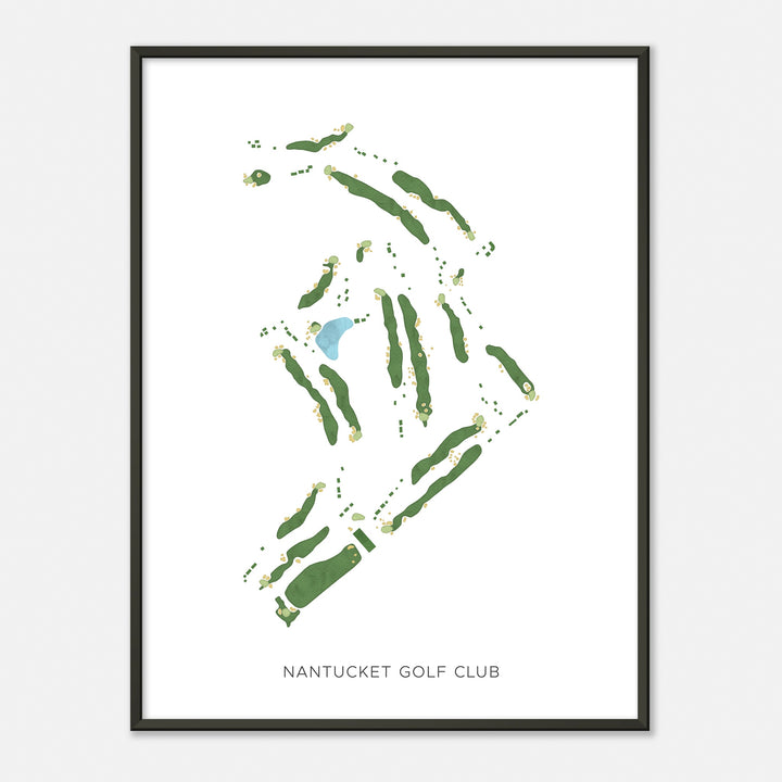 Print of Nantucket Golf Club Modern Map
