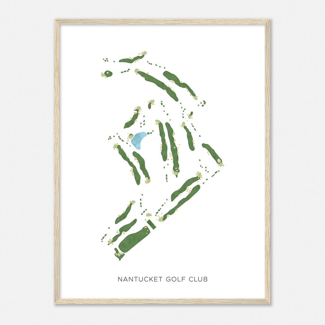 Print of Nantucket Golf Club Modern Map