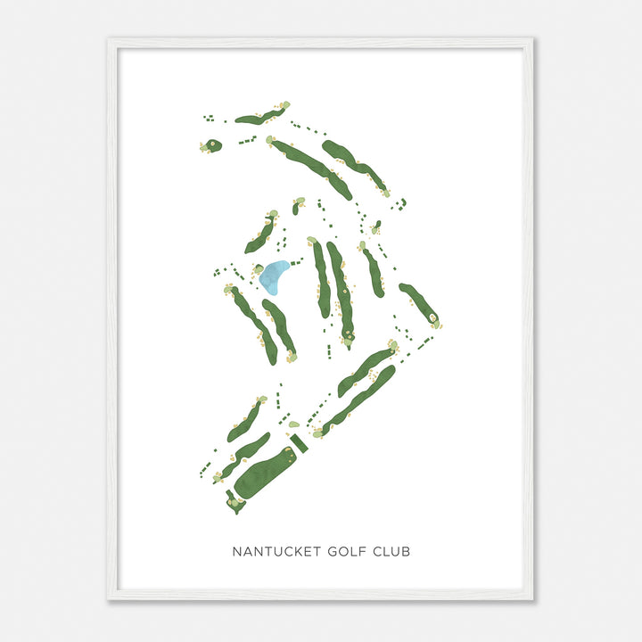 Print of Nantucket Golf Club Modern Map