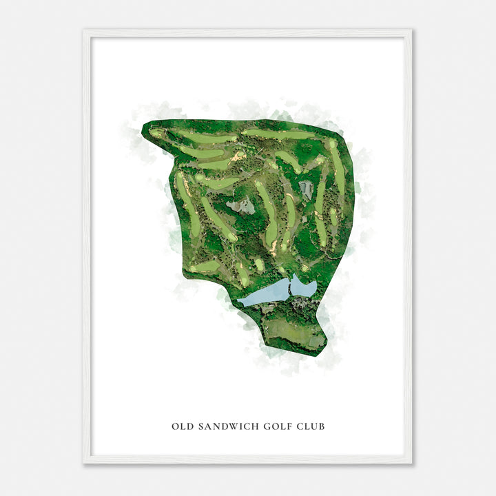 Print of Old Sandwich Golf Club Classic Map