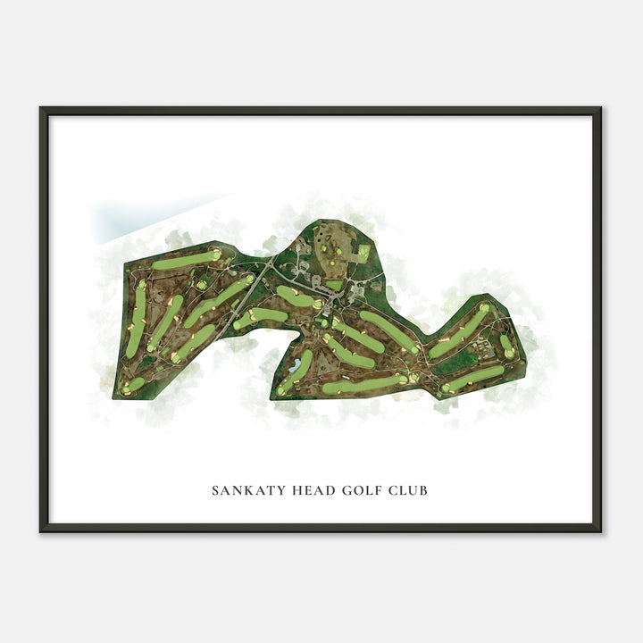 Print of Sankaty Head Golf Club Classic Map