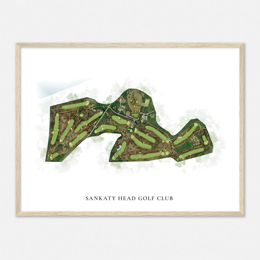 Print of Sankaty Head Golf Club Classic Map