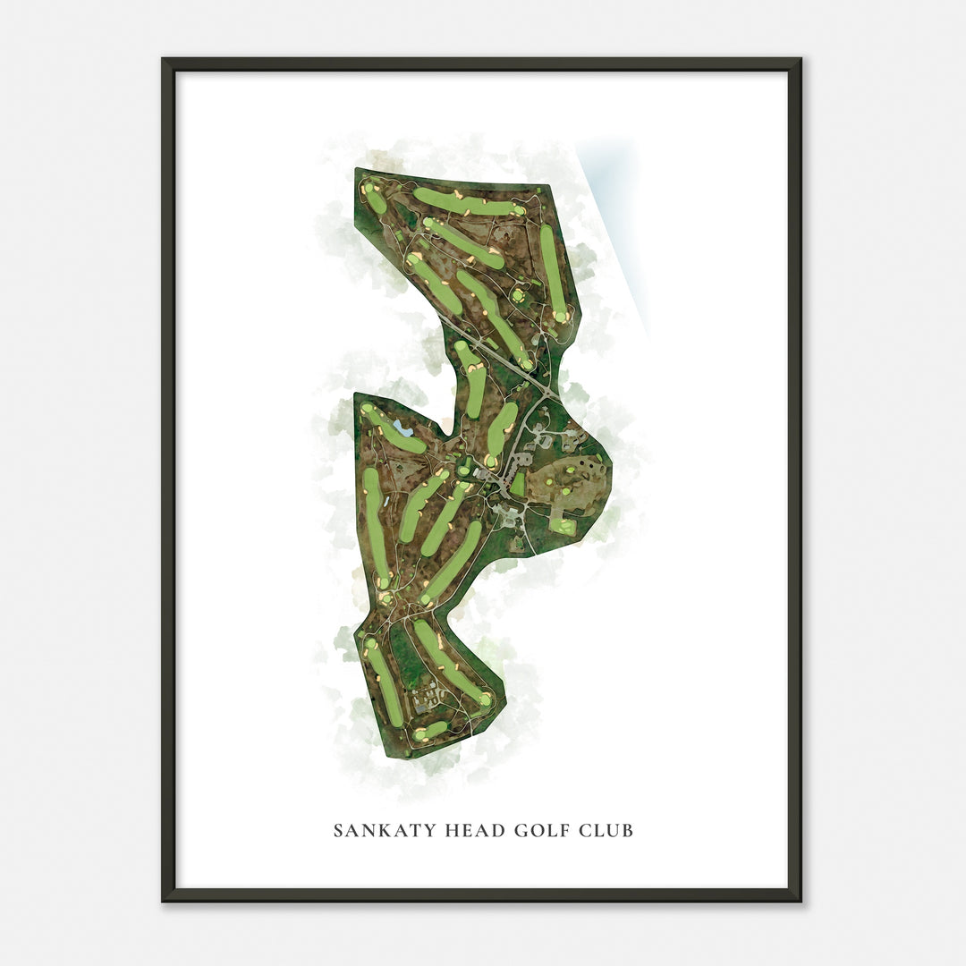 Print of Sankaty Head Golf Club Classic Map