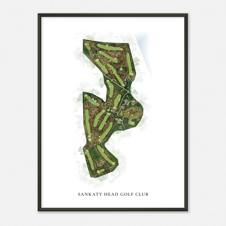 Print of Sankaty Head Golf Club Classic Map