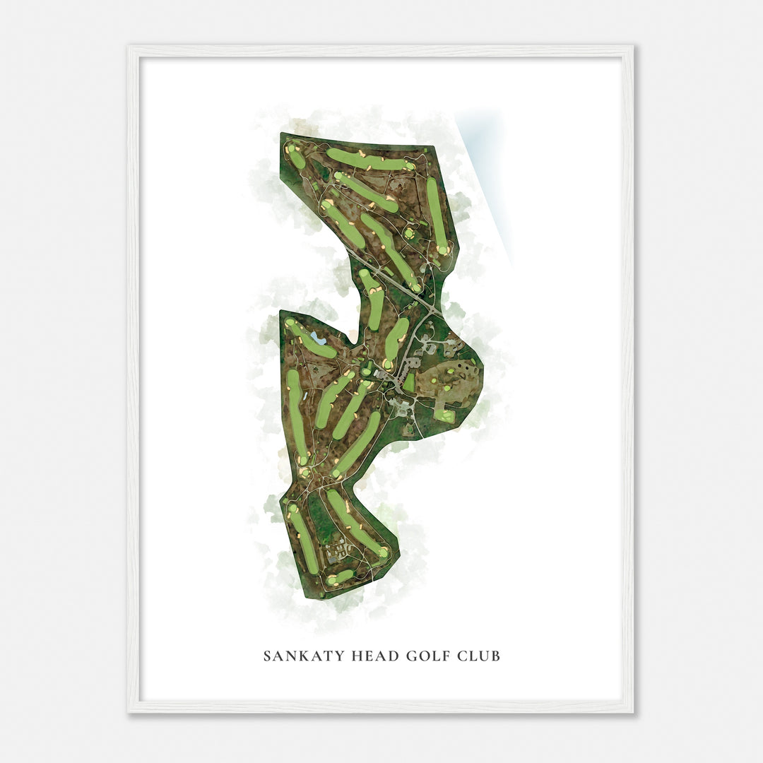 Print of Sankaty Head Golf Club Classic Map
