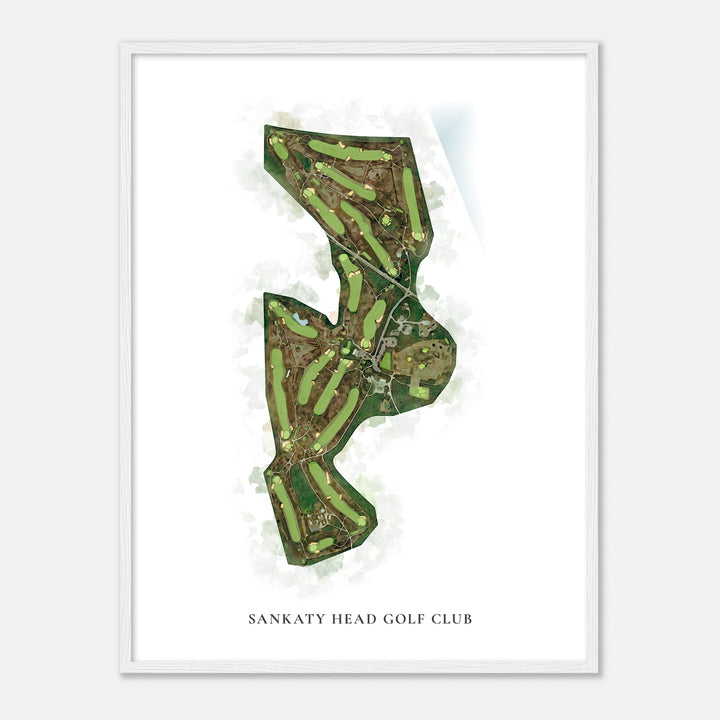 Print of Sankaty Head Golf Club Classic Map