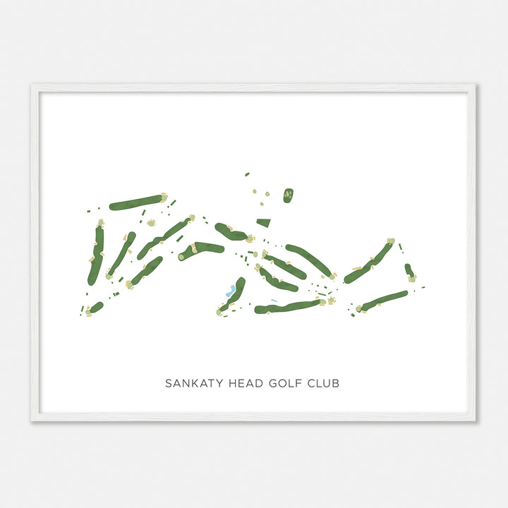 Print of Sankaty Head Golf Club Modern Map