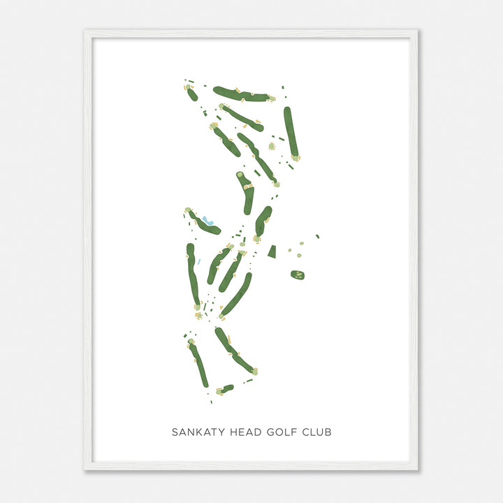 Print of Sankaty Head Golf Club Modern Map
