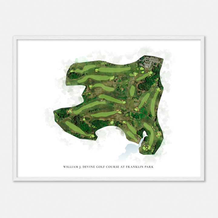 Print of William J. Devine Golf Course At Franklin Park Classic Map