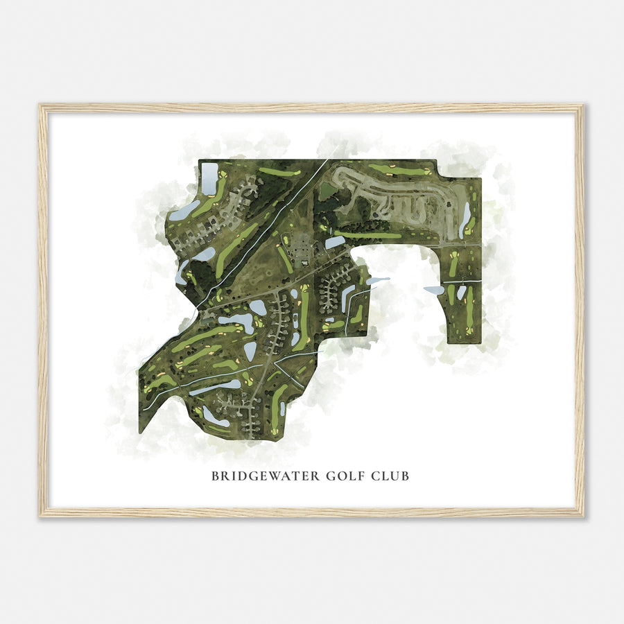 Print of Bridgewater Golf Club Classic Map