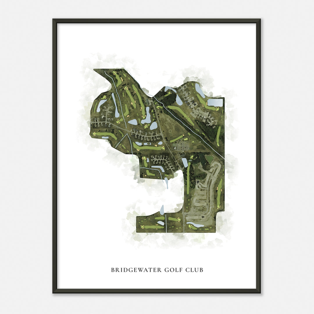 Print of Bridgewater Golf Club Classic Map