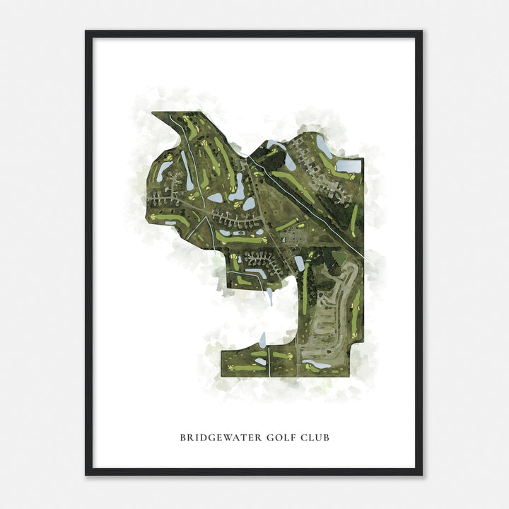 Print of Bridgewater Golf Club Classic Map