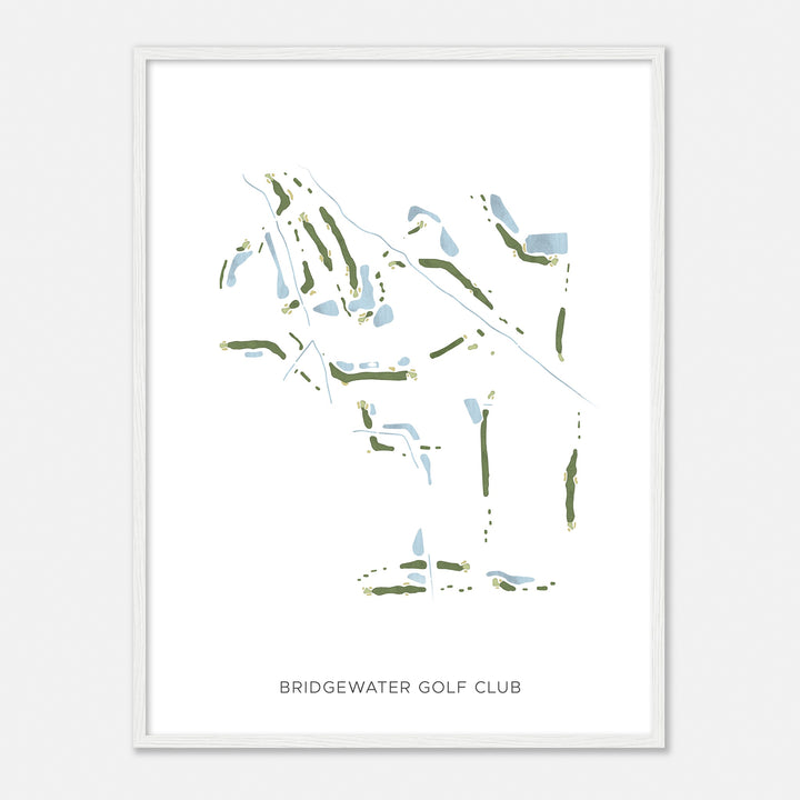 Print of Bridgewater Golf Club Modern Map