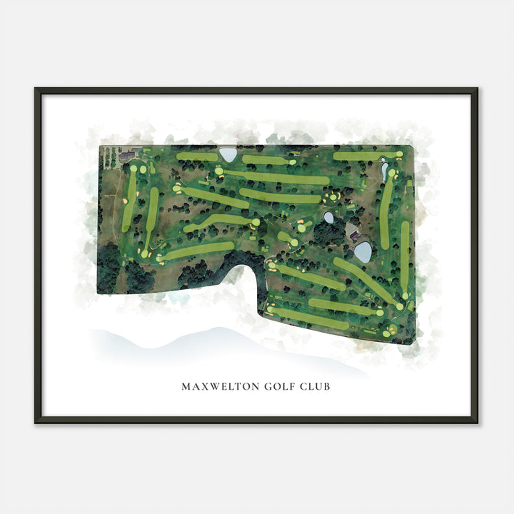 Print of Maxwelton Golf Club Classic Map
