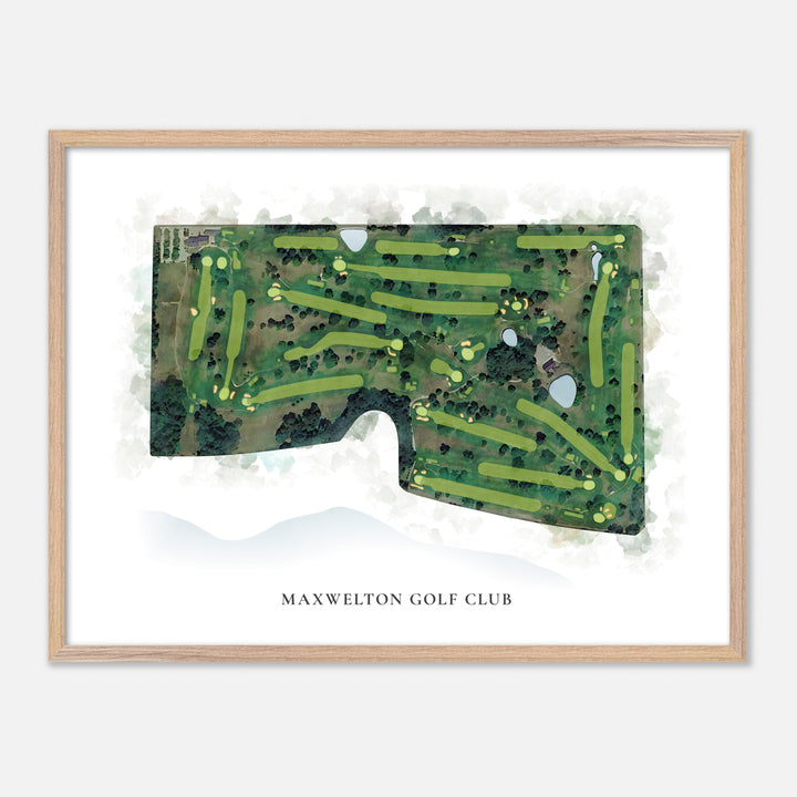 Print of Maxwelton Golf Club Classic Map