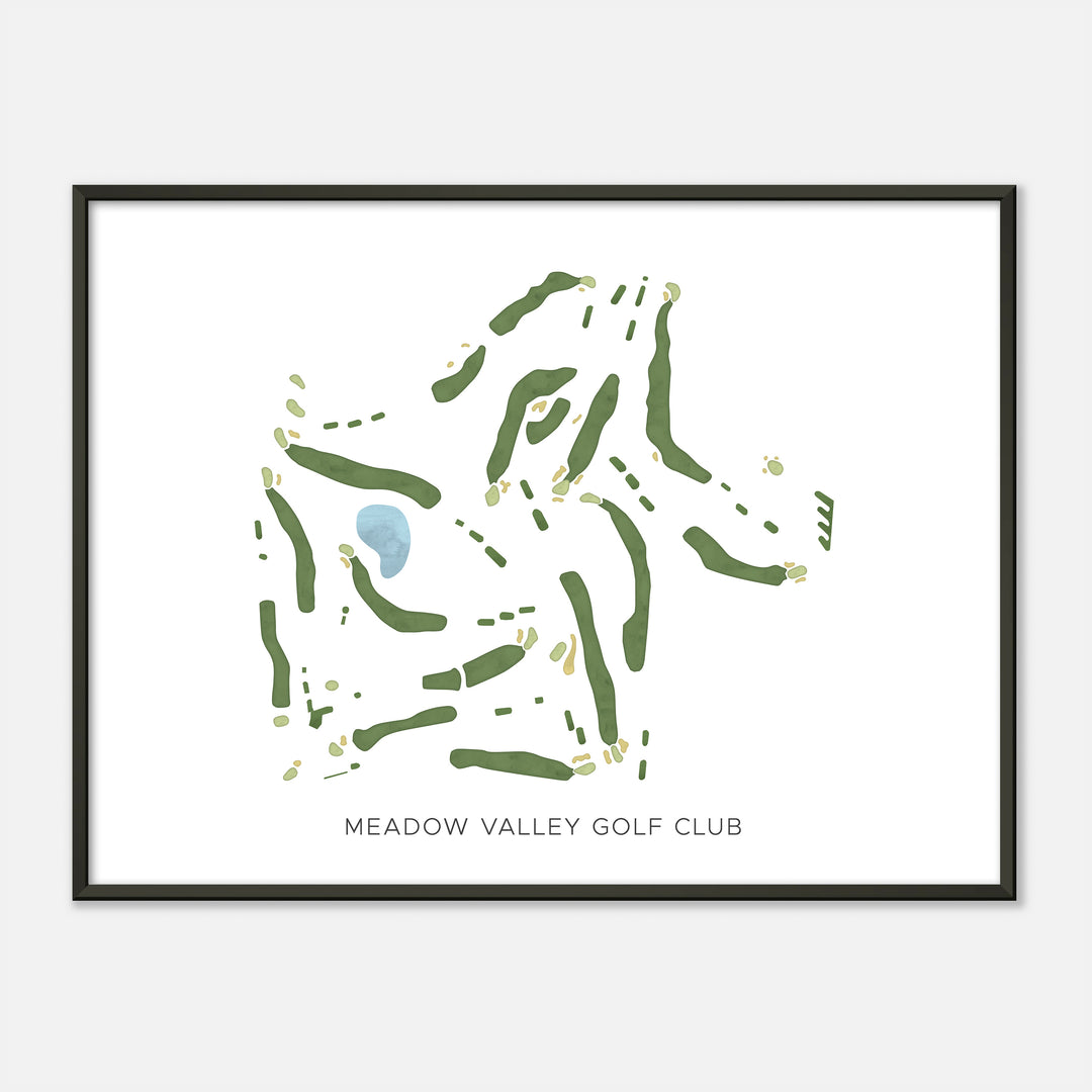Print of Meadow Valley Golf Club Modern Map