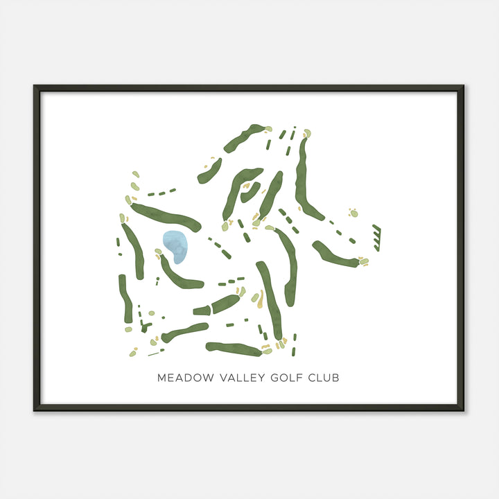 Print of Meadow Valley Golf Club Modern Map