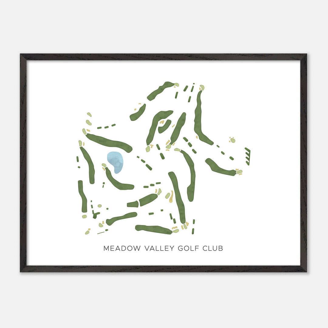Print of Meadow Valley Golf Club Modern Map