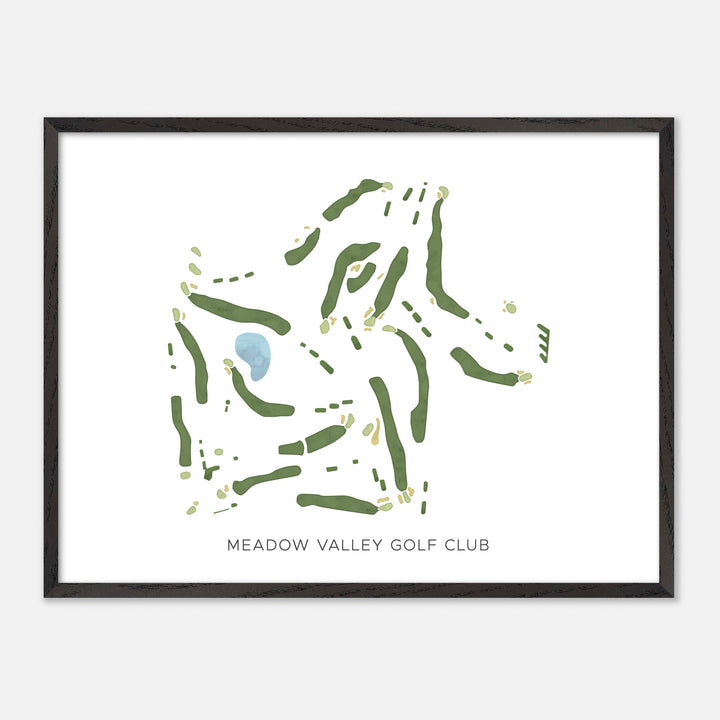 Print of Meadow Valley Golf Club Modern Map