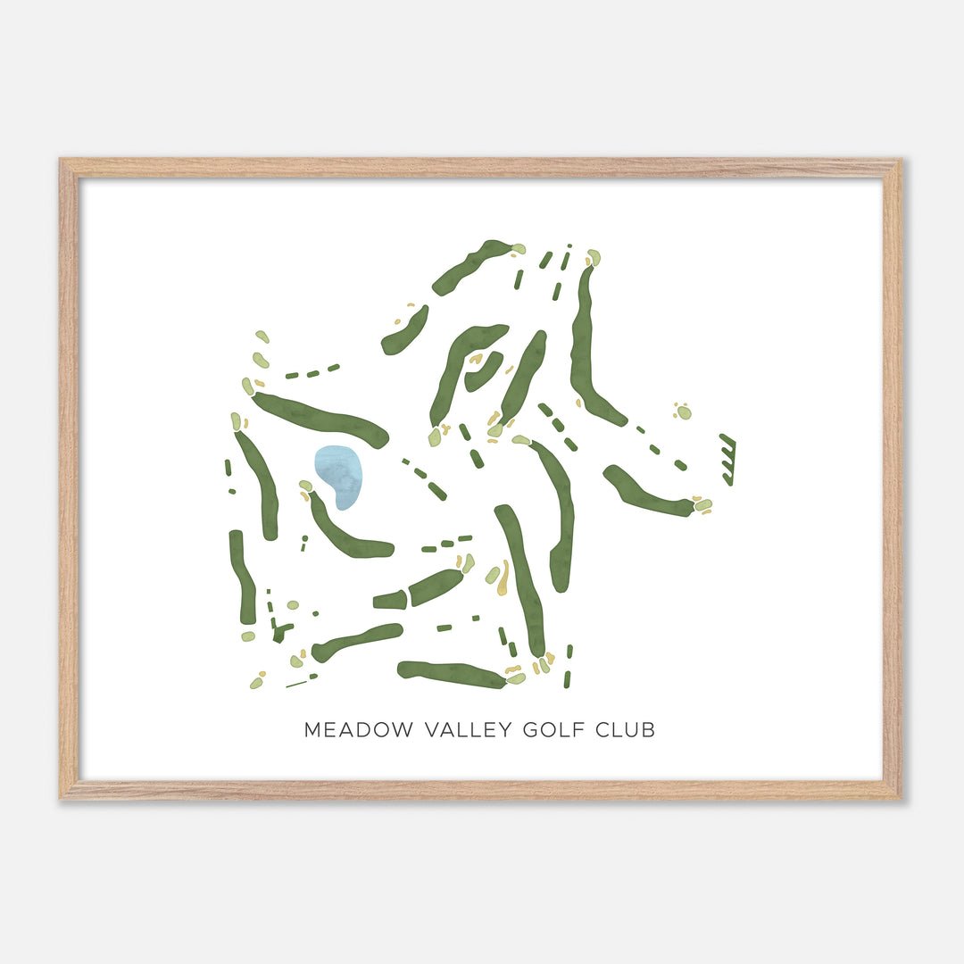 Print of Meadow Valley Golf Club Modern Map