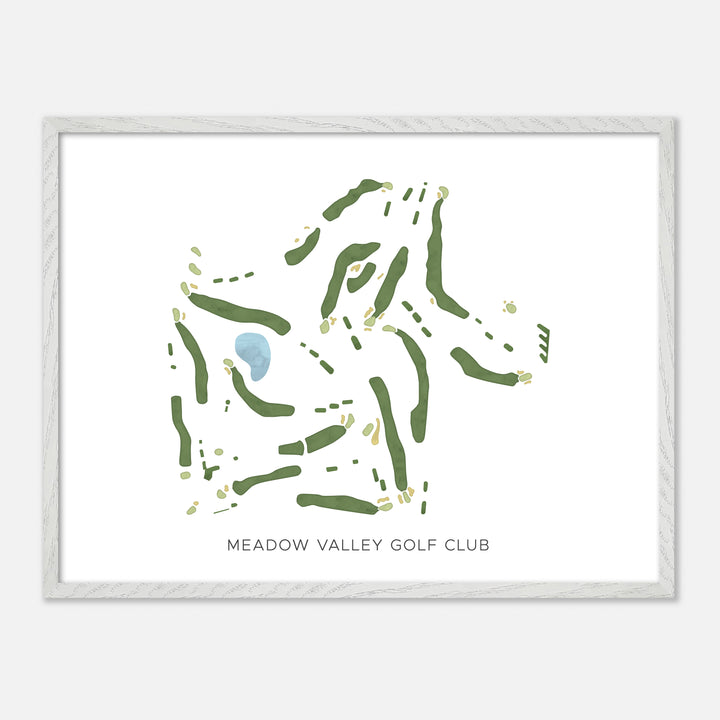 Print of Meadow Valley Golf Club Modern Map