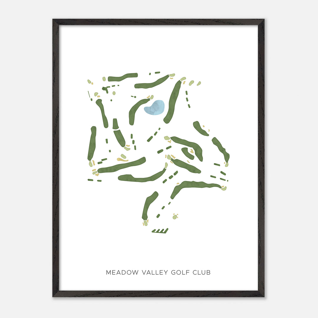 Print of Meadow Valley Golf Club Modern Map
