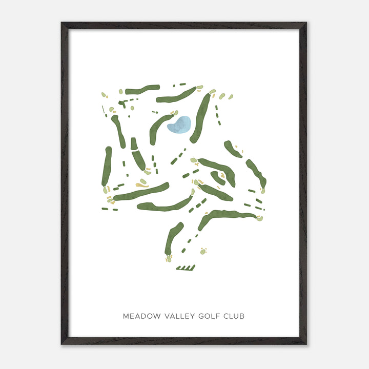 Print of Meadow Valley Golf Club Modern Map