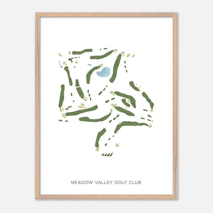 Print of Meadow Valley Golf Club Modern Map
