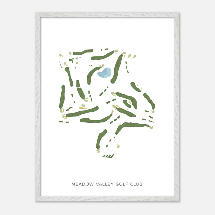 Print of Meadow Valley Golf Club Modern Map