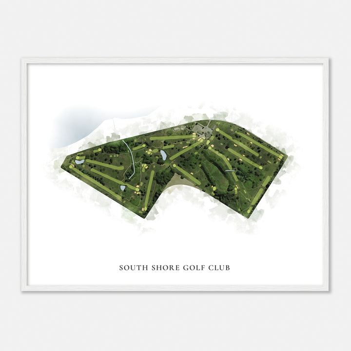 Print of South Shore Golf Club Classic Map