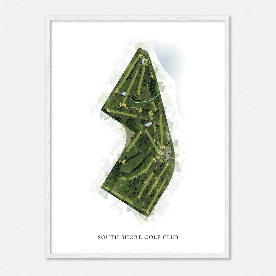 Print of South Shore Golf Club Classic Map