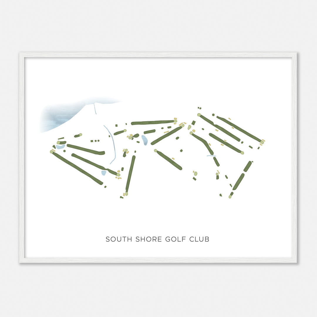 Print of South Shore Golf Club Modern Map