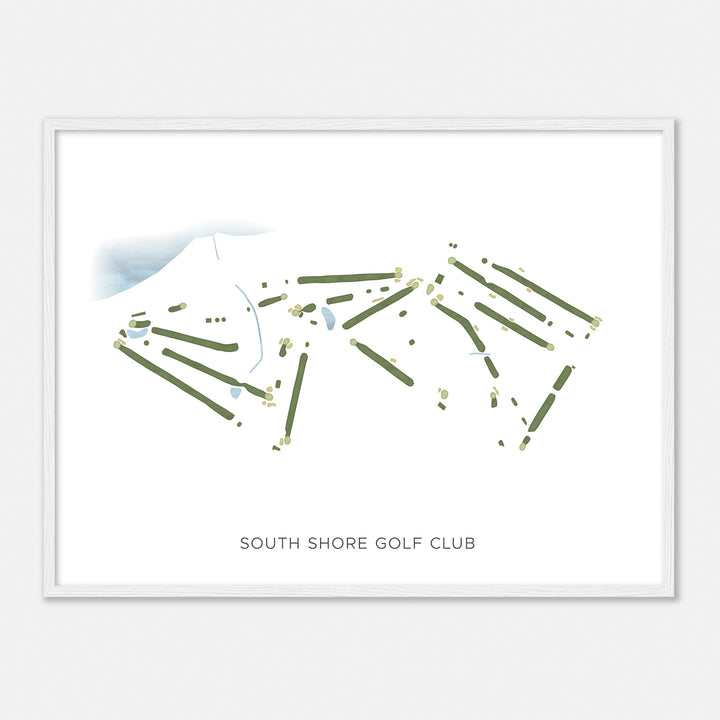 Print of South Shore Golf Club Modern Map