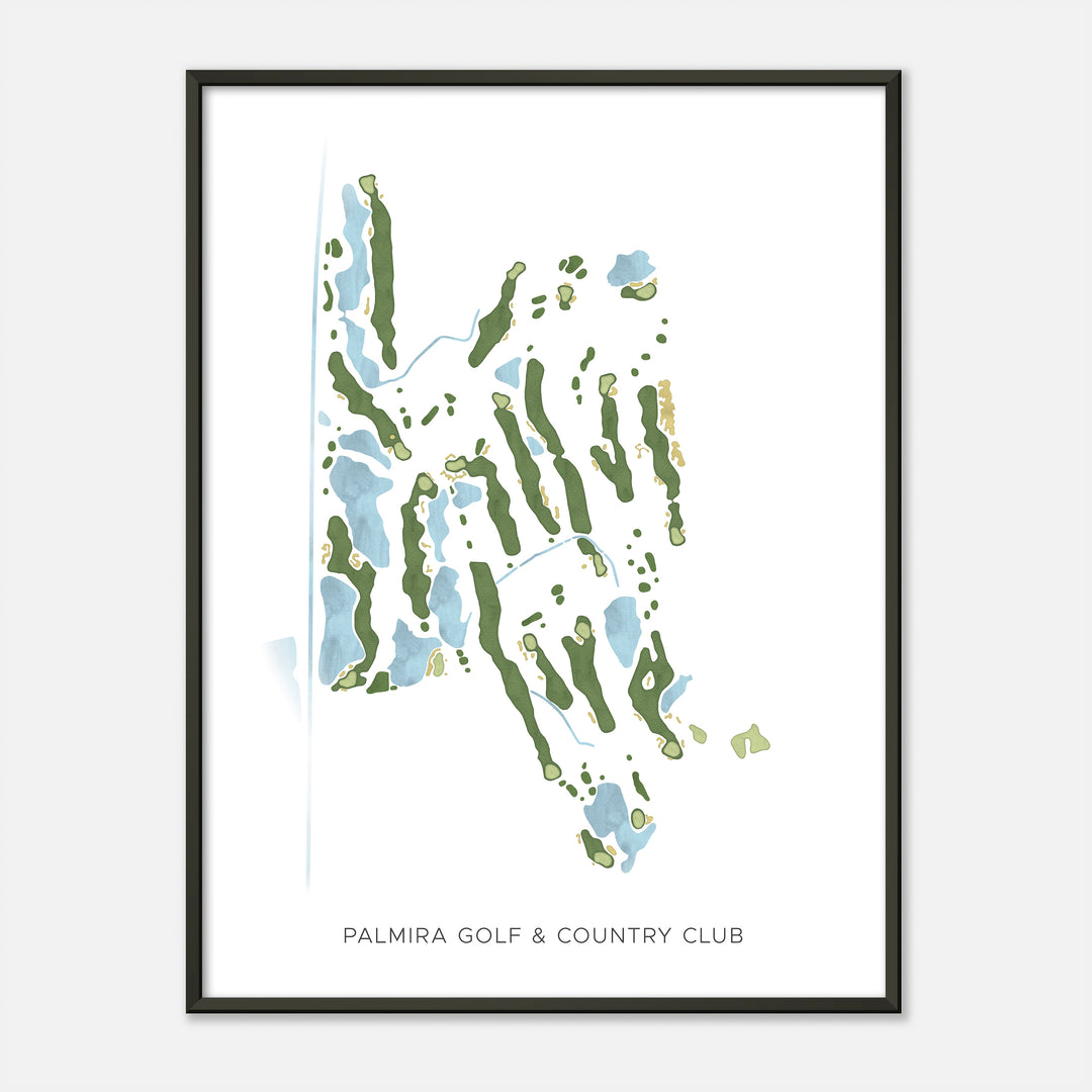Print of Palmira Golf &amp; Country Club Modern Map