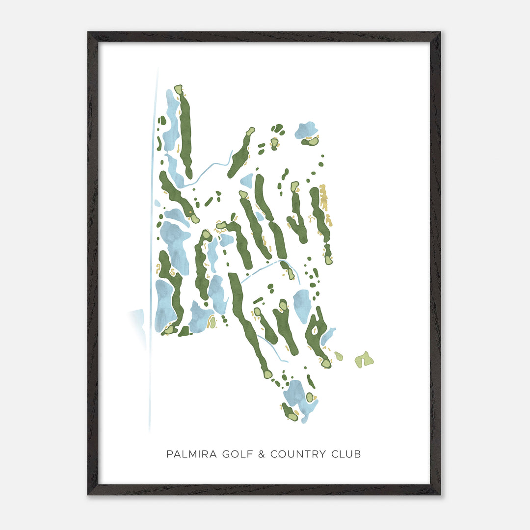 Print of Palmira Golf &amp; Country Club Modern Map