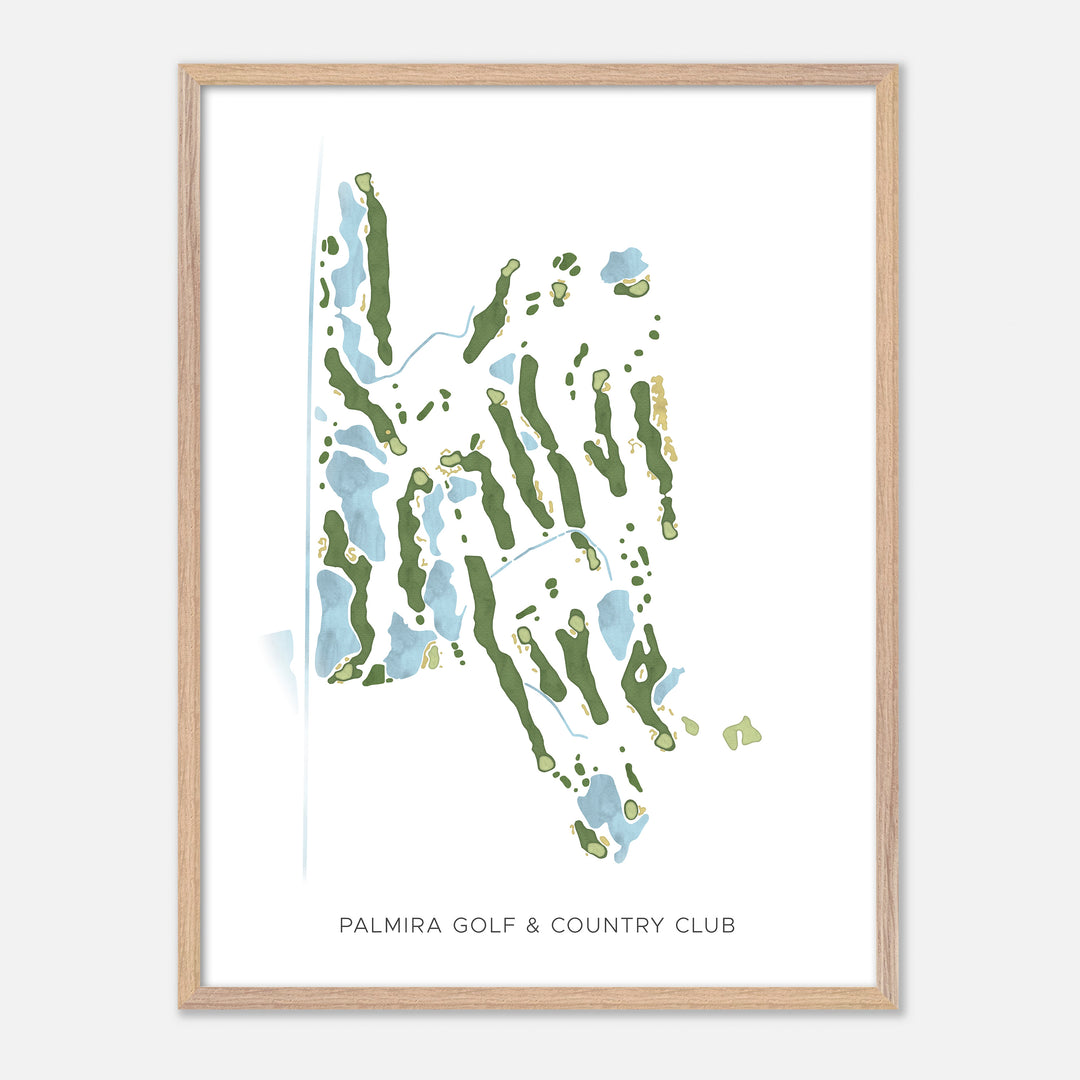 Print of Palmira Golf &amp; Country Club Modern Map