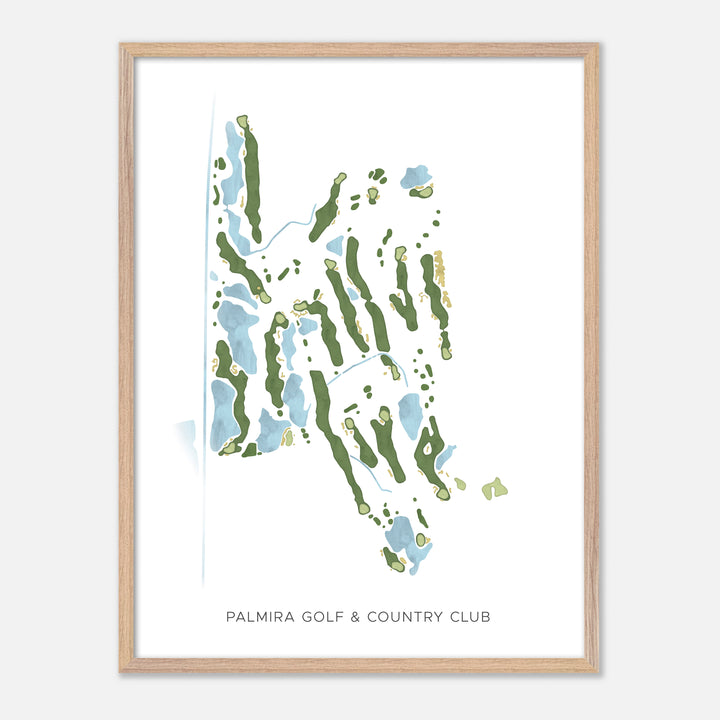 Print of Palmira Golf &amp; Country Club Modern Map