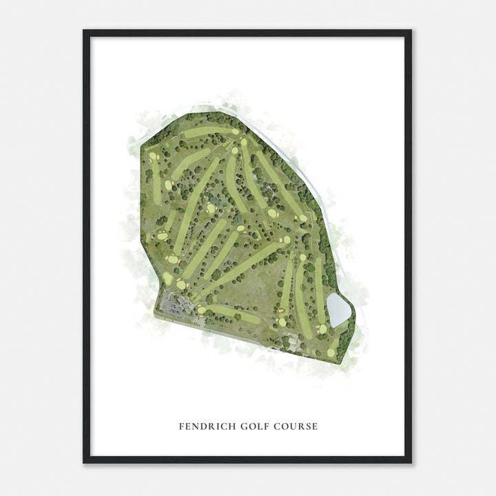 Print of Fendrich Golf Course Classic Map