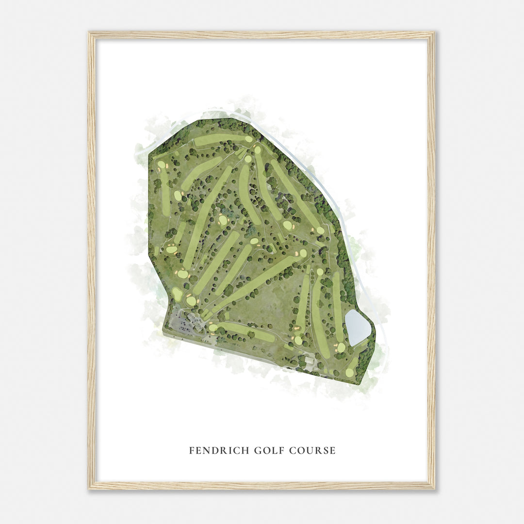 Print of Fendrich Golf Course Classic Map